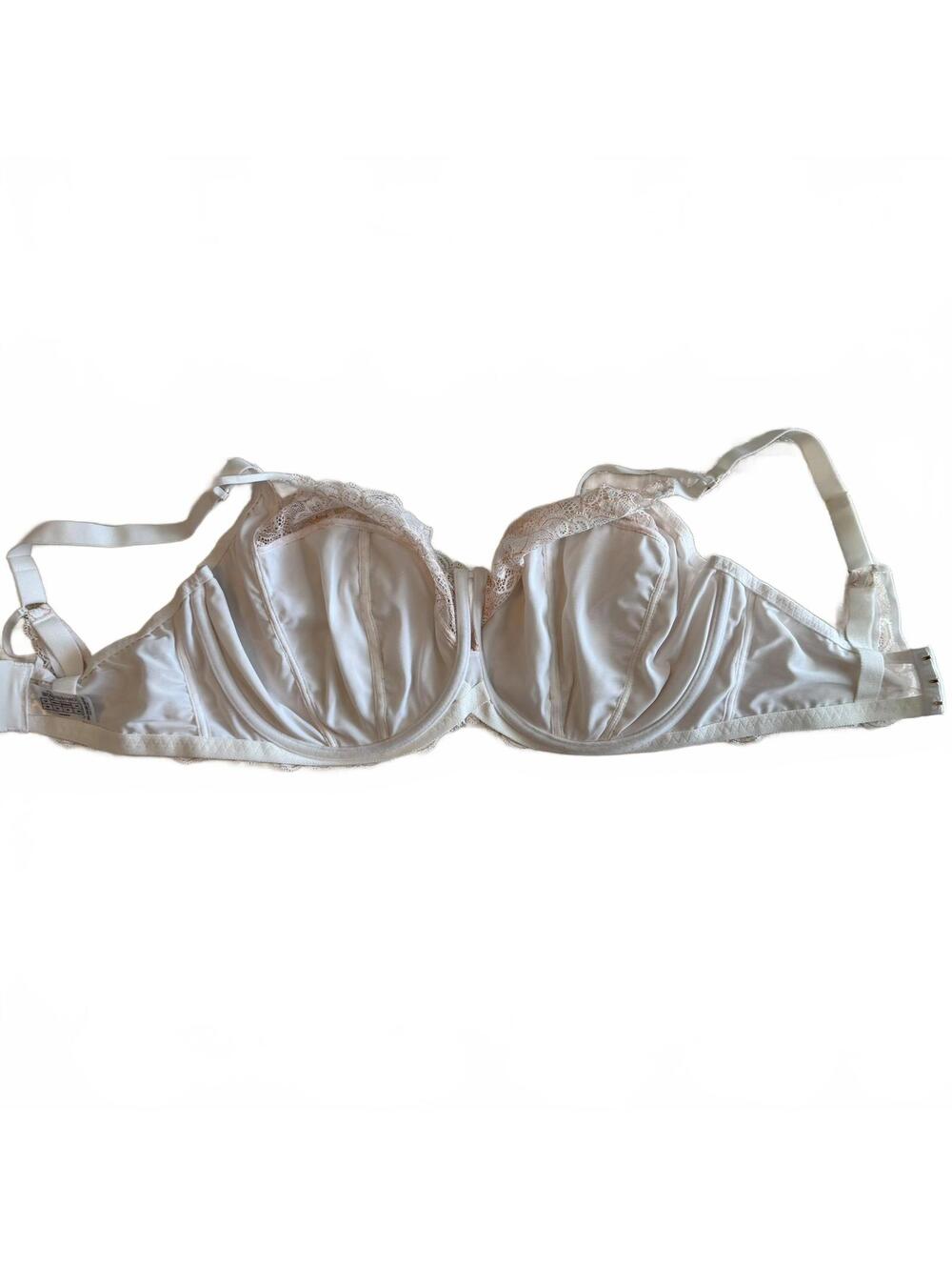 NWOT Bravissimo Amelia Lingerie Wired Balconette Bra Orange/White - 36J - Picture 3 of 6